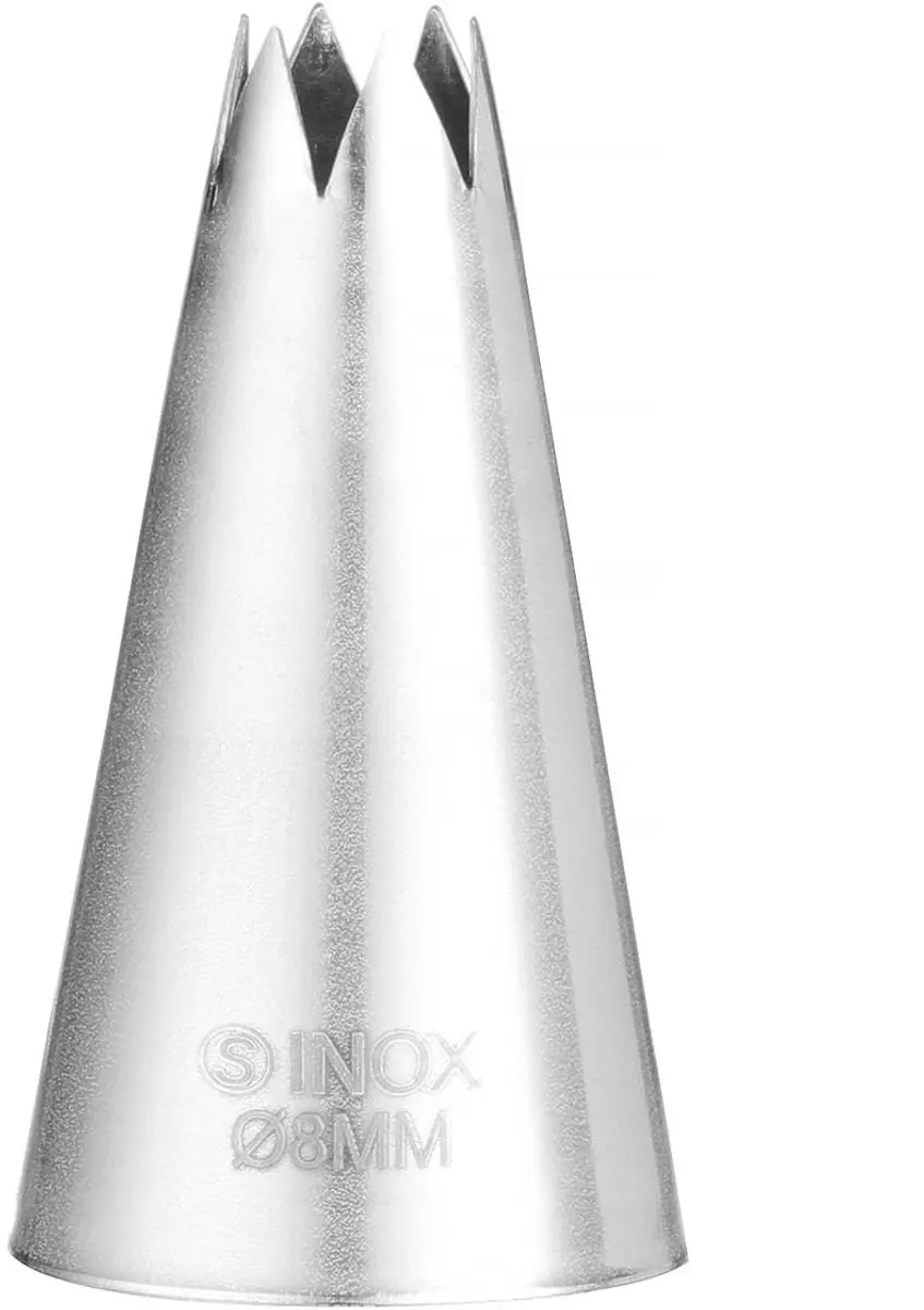 HENDI Stervormige Sproeimondjes Set 7 Stuks - Ø6-18mm - Zilver