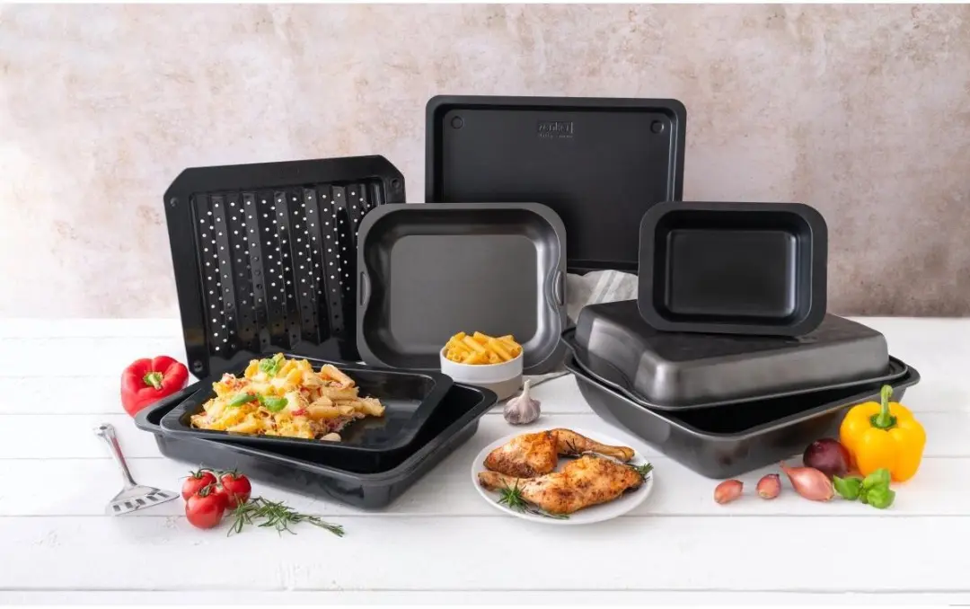 Zenker Special Cooking 9914850 Ovenschaaltjes 2 Stuks - 37x27cm & 28x23cm Zwart