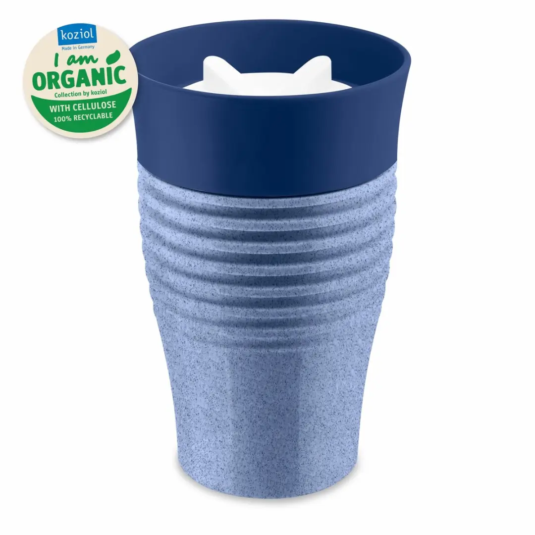Koziol Safe To Go Thermosbeker 400ml - Organic Blauw - afbeelding 6 van 6