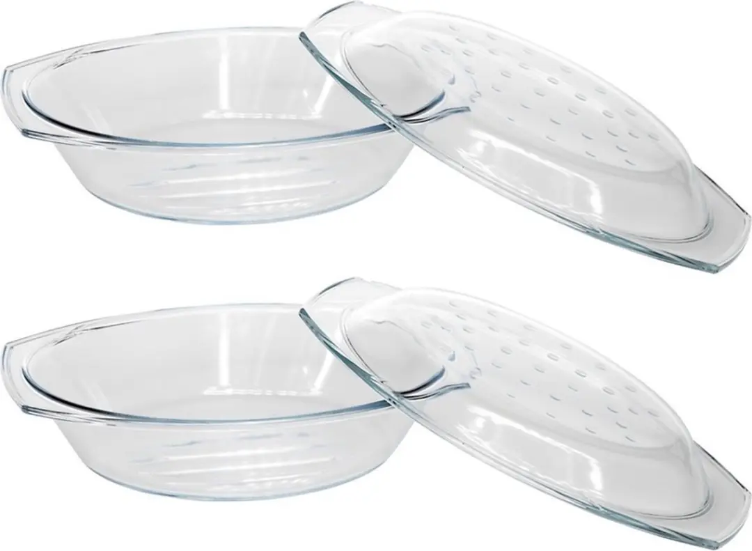 Cosy&Trendy Ovenschaal Glas 2 Stuks