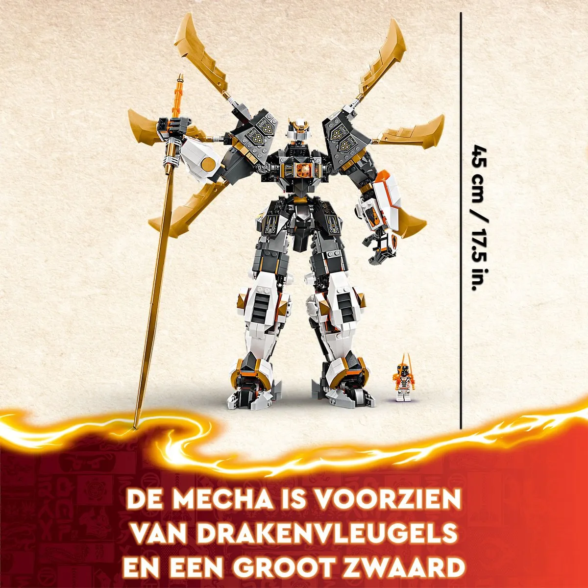 LEGO Ninjago Cole's Reusachtige Drakenmecha 71821 - 1055 Stukken