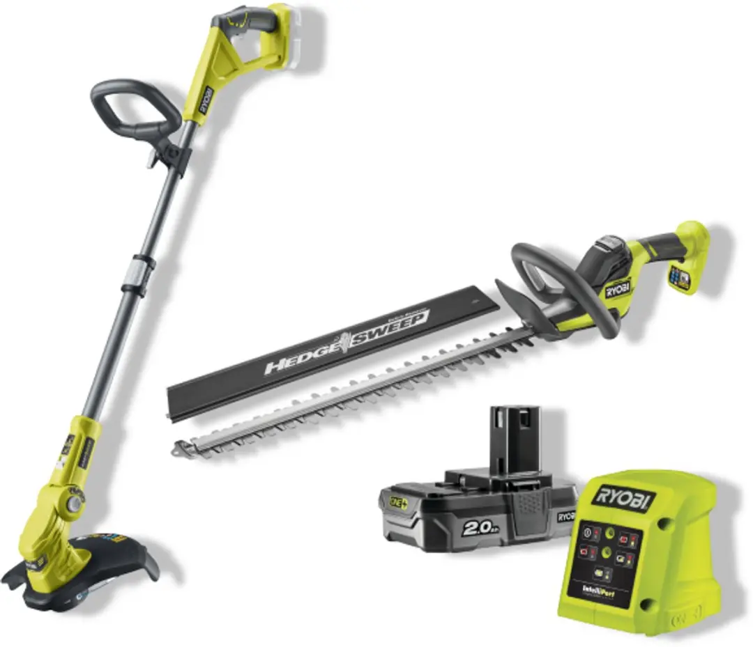 Ryobi Heggenschaar & Grastrimmer Combokit 2.0Ah