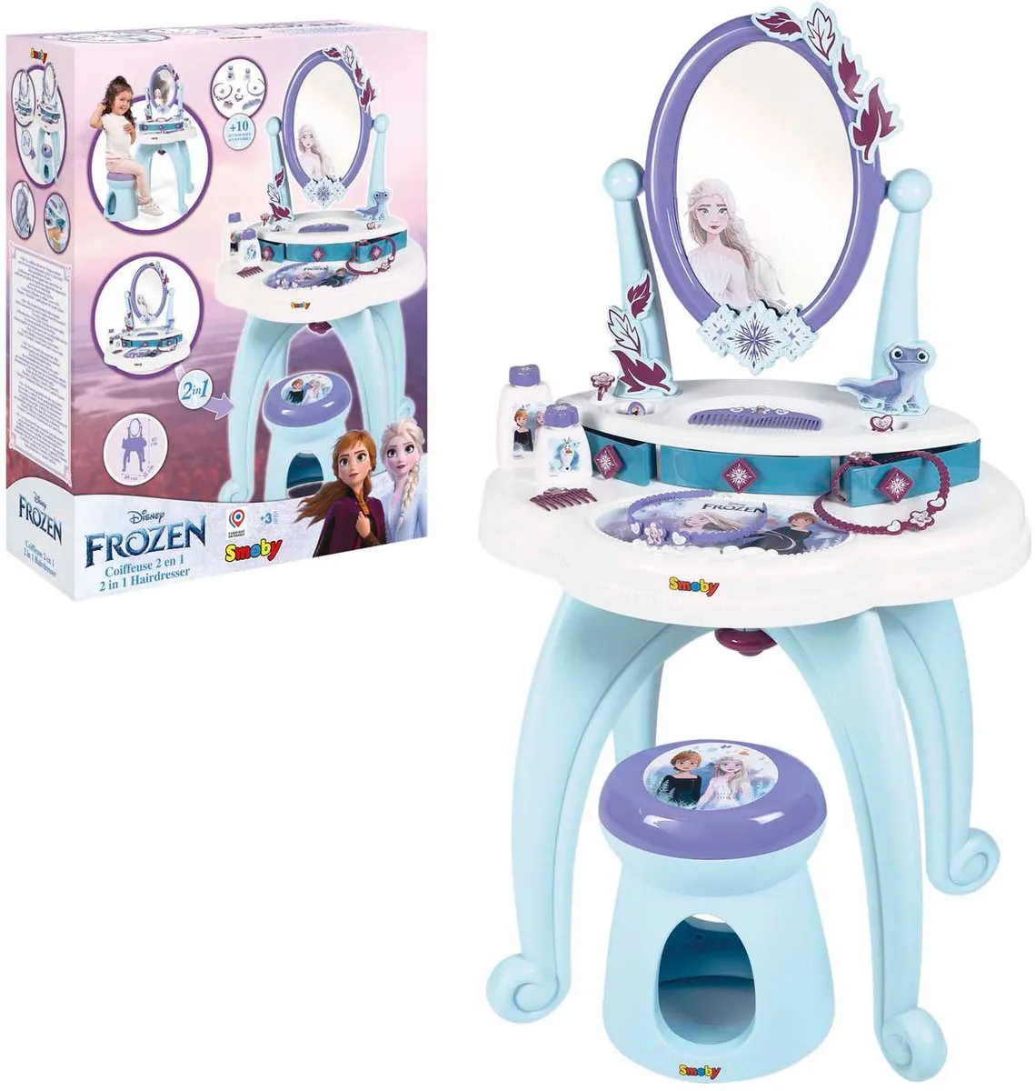 Smoby Frozen 2-in-1 Speelgoedkaptafel