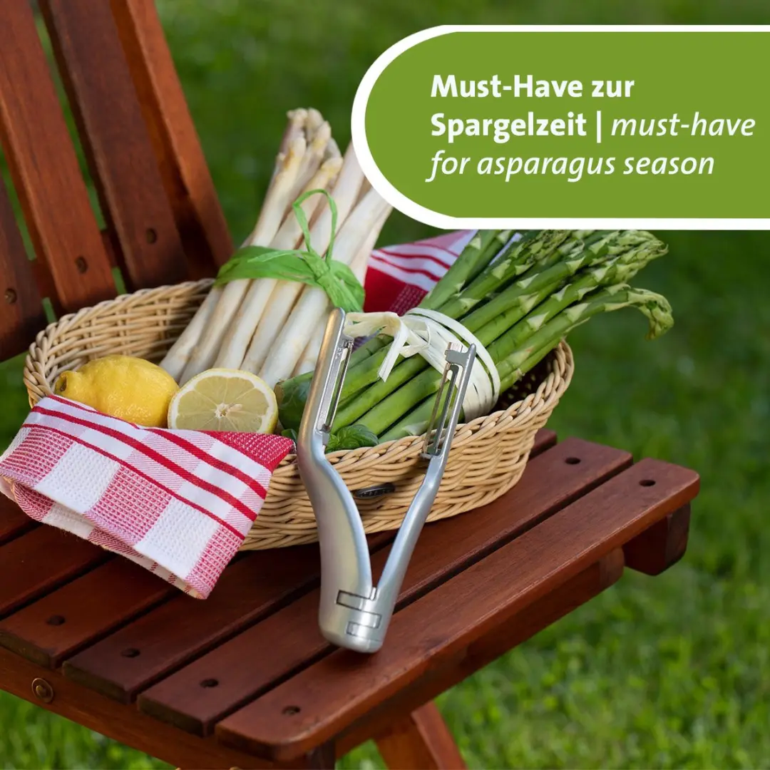 Westmark Peel-Star KS Groente- en Aspergeschiller - 2 Messen - Wit