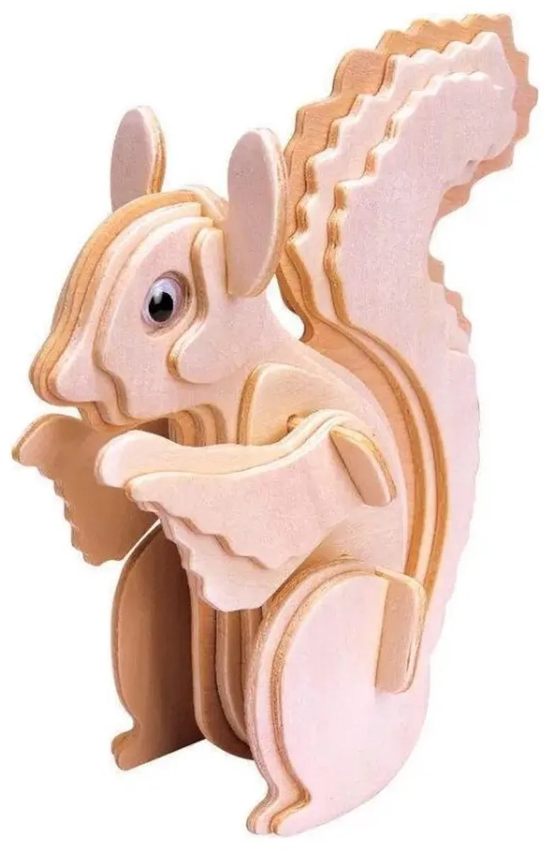 Asmodee 3D Puzzel Eekhoorn - 60 Stuks