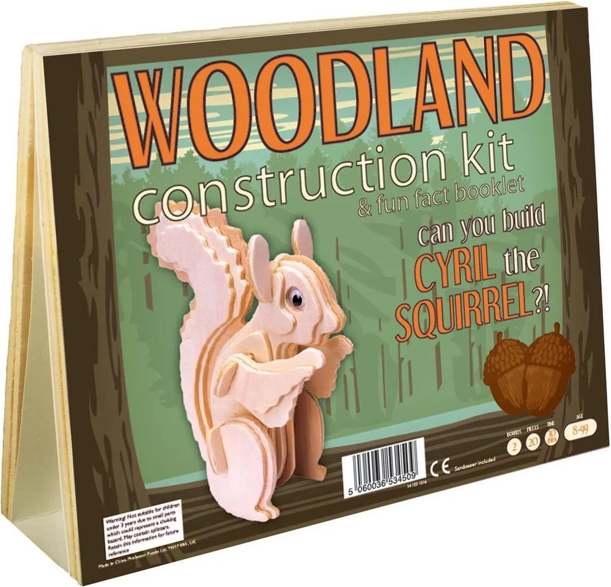 Asmodee 3D Puzzel Eekhoorn - 60 Stuks