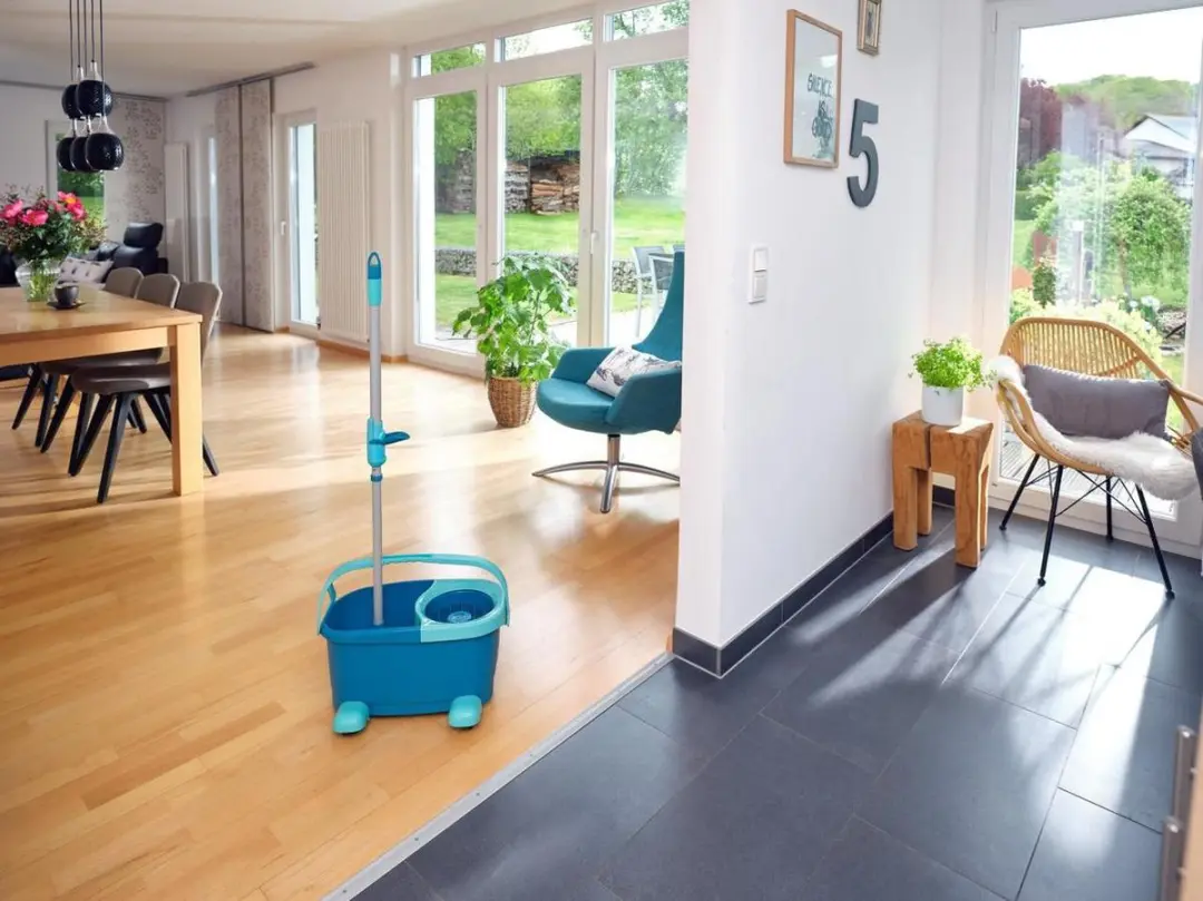 Leifheit Clean Twist Disc Mop Ergo - 6 Liter - Turquoise/Grijs