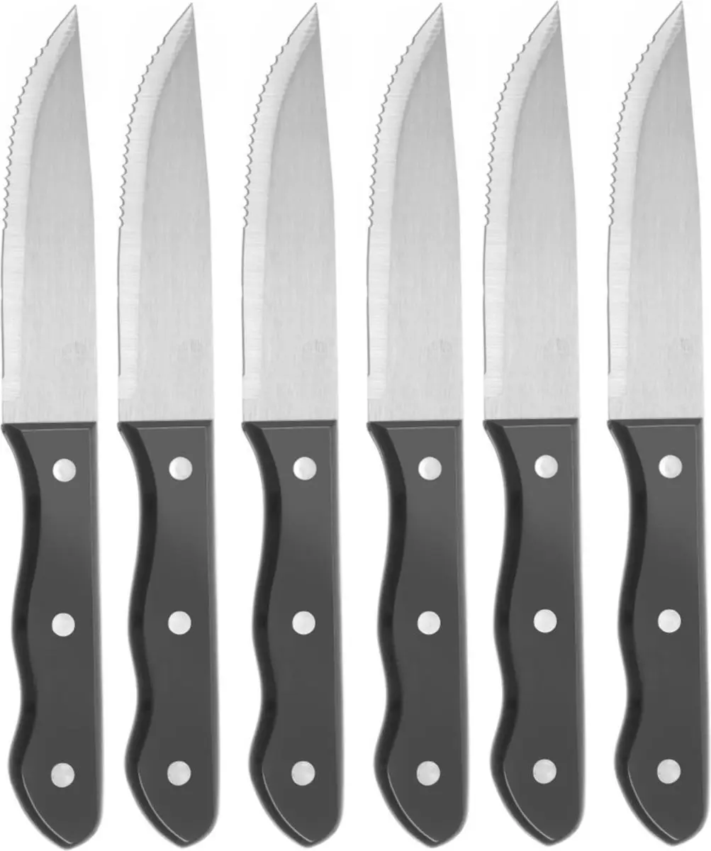 HENDI Steakmessen XL 250mm - Set van 6