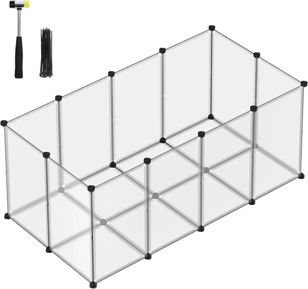 Songmics Buitenren voor Cavia’s/Hamsters 145x72x57cm