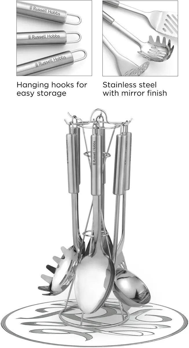 Russell Hobbs 6-delige Gereedschapsset RVS - Zilver