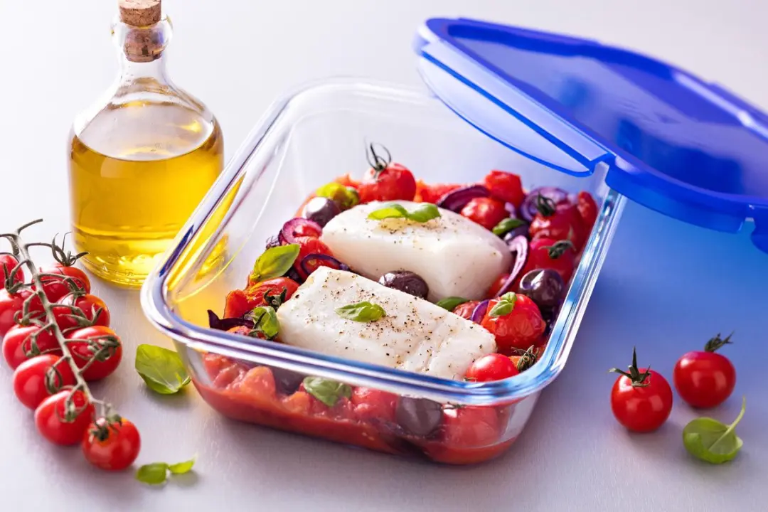 PYREX Cook & Go Schaal Rechthoek 0,8L - Met Deksel - Transparant