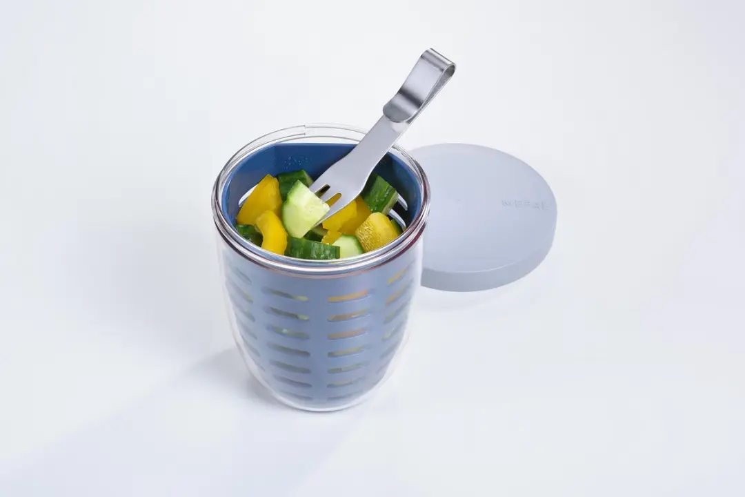 Mepal Ellipse Fruit & Veggie Snackbox 600ml - Nordic Denim