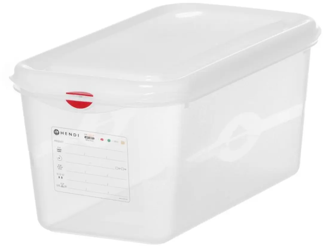 HENDI GN 1/3 Gastronormbak 6L - Transparant