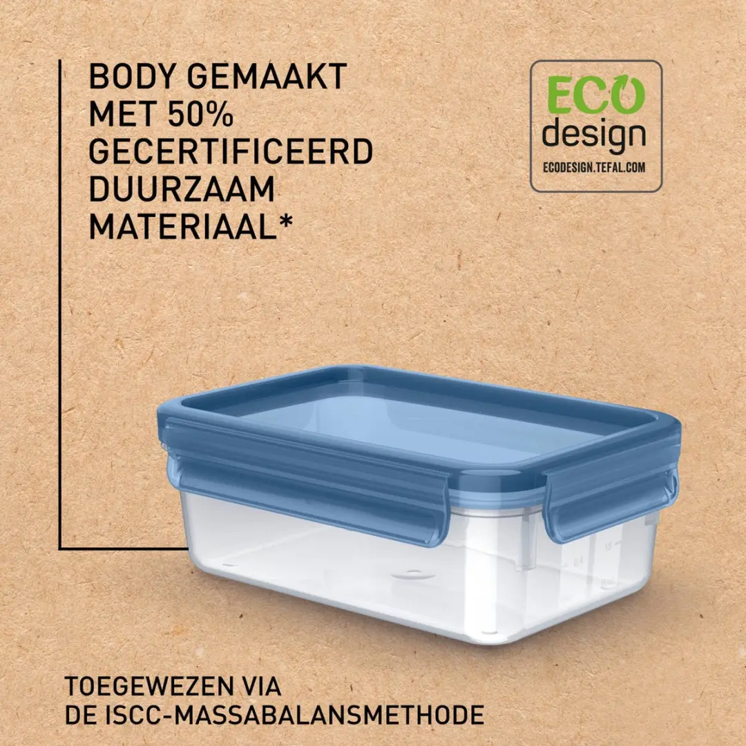 Tefal MasterSeal Fresh Vershoudbakje 1L - Blauw