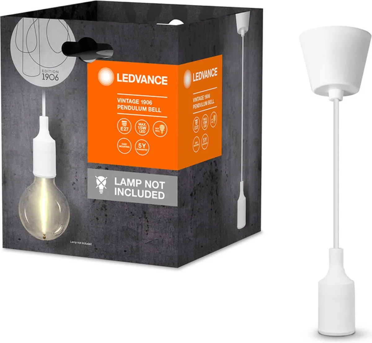 LEDVANCE Vintage 1906 Hanglamp BELL E27 - Wit