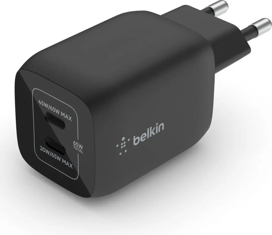 Belkin Boost-Up Charge Pro WCH013vfBK USB-C Adapter 65W - Zwart