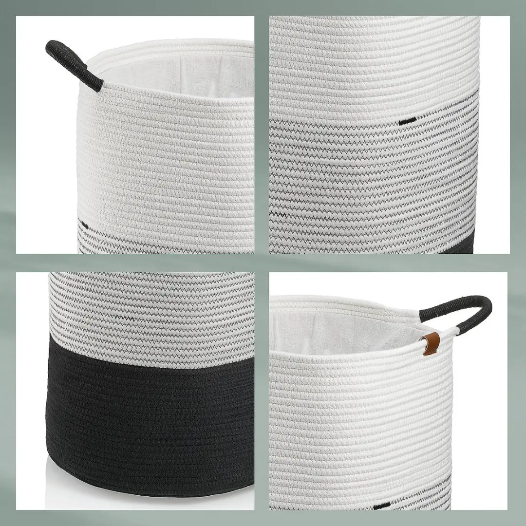 Kela Hedda Wasmand 71L - Ø40cm Wit/Zwart