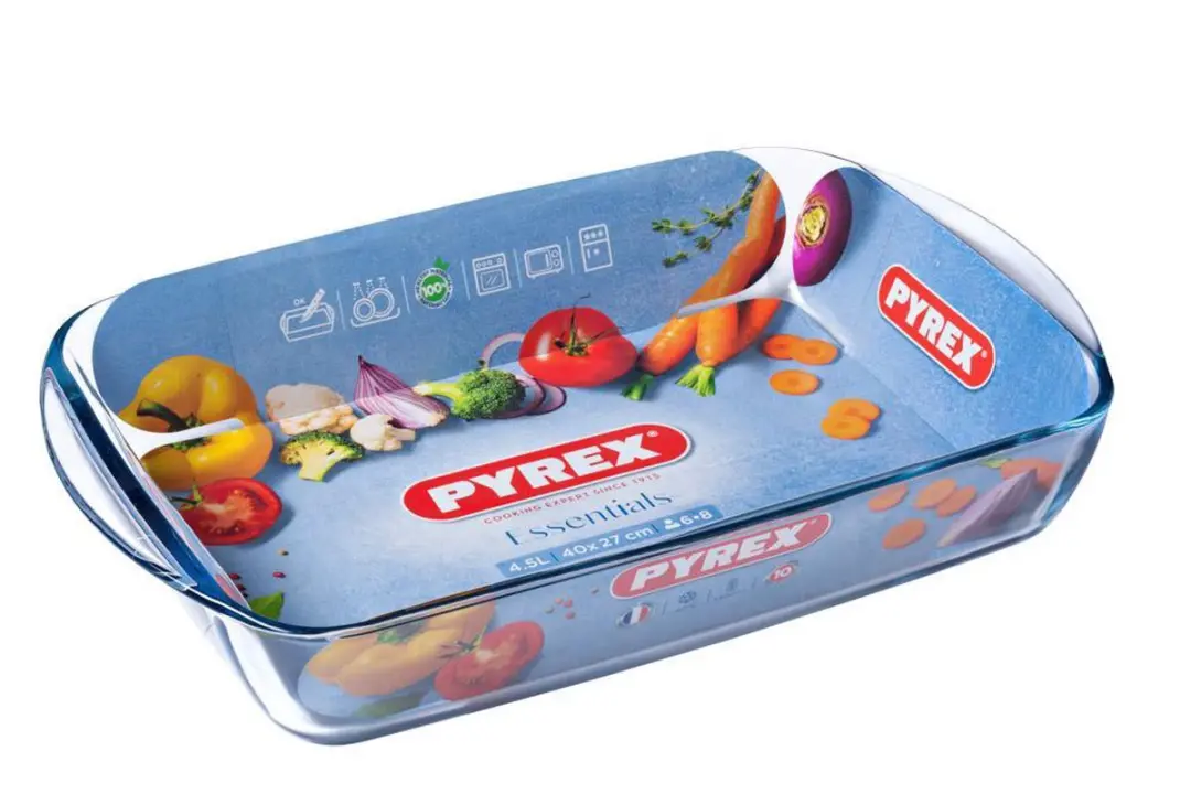 PYREX Essentials Lasagneschaal 4,5L - Transparant