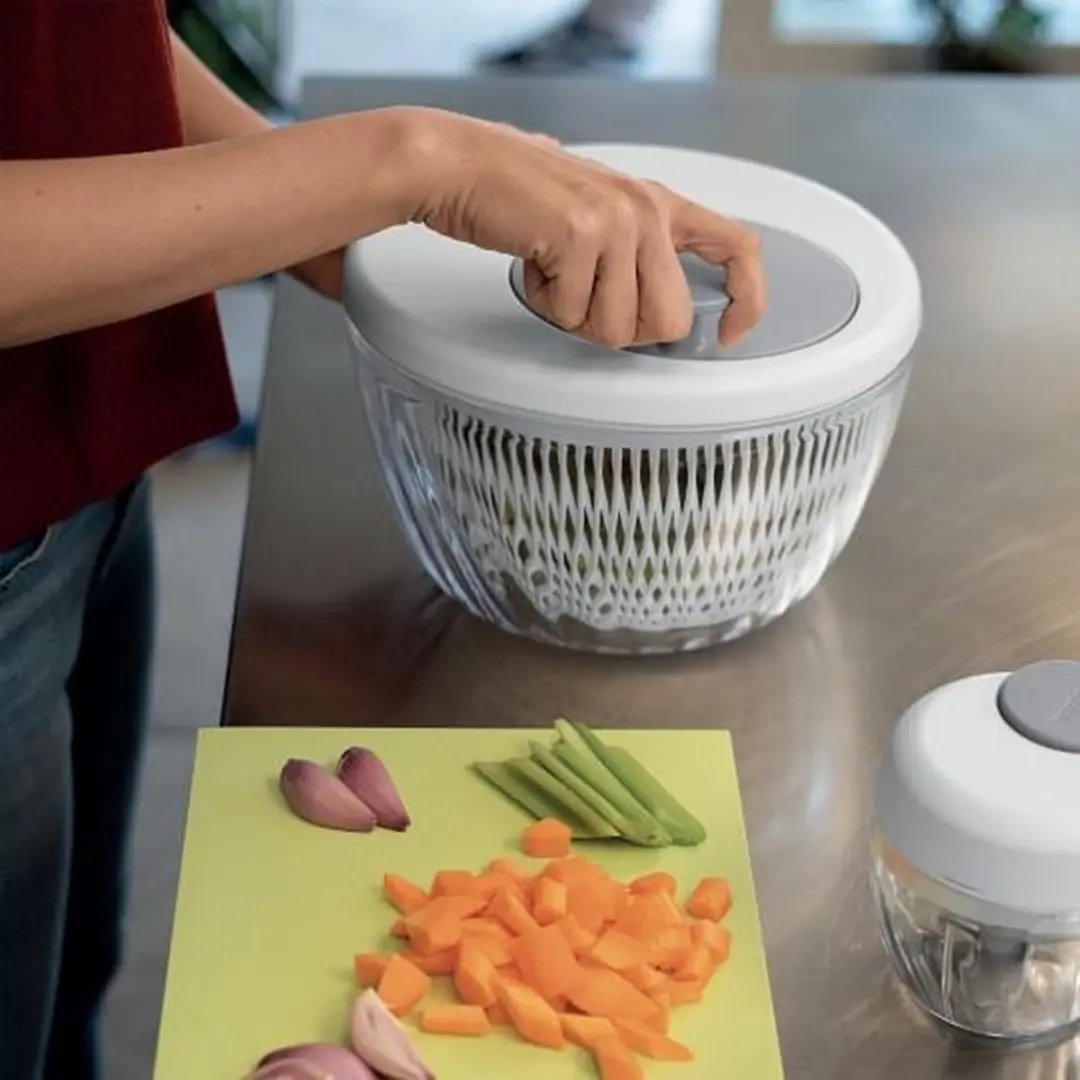Guzzini My Kitchen Saladecentrifuge Spin & Store 1709 - 26cm - Wit