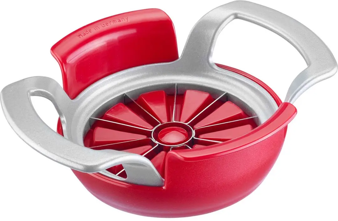 Westmark Appel & Perensnijderset 2-delig - RVS/Dunschiller - Zilver/Rood