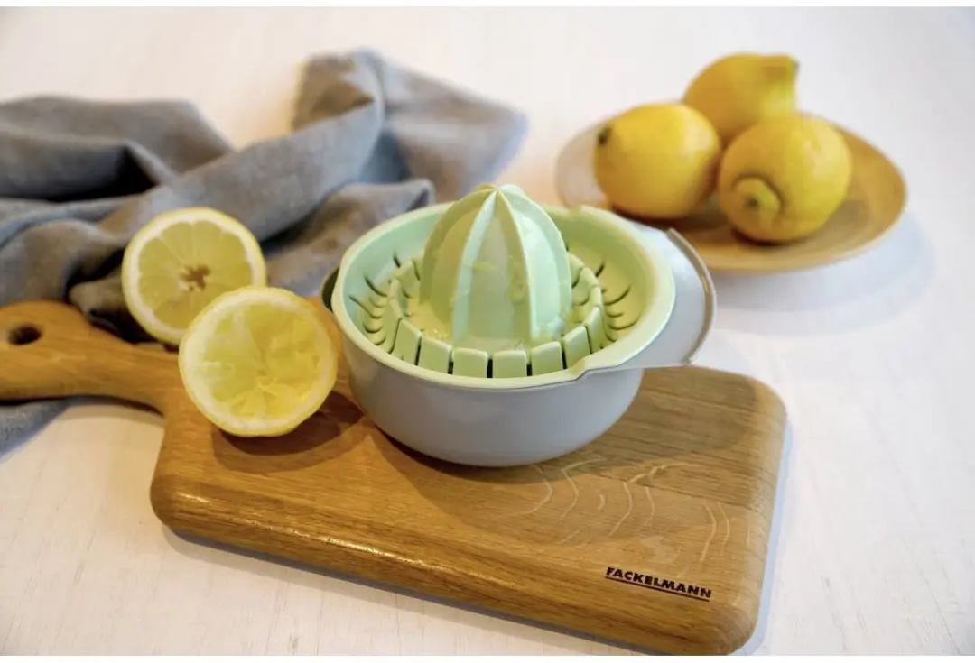 Fackelmann Nature Handmatige Citruspers 14cm - Grijs