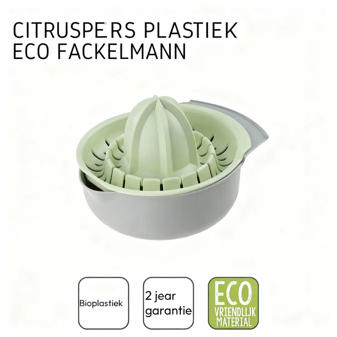 Fackelmann Nature Handmatige Citruspers 14cm - Grijs