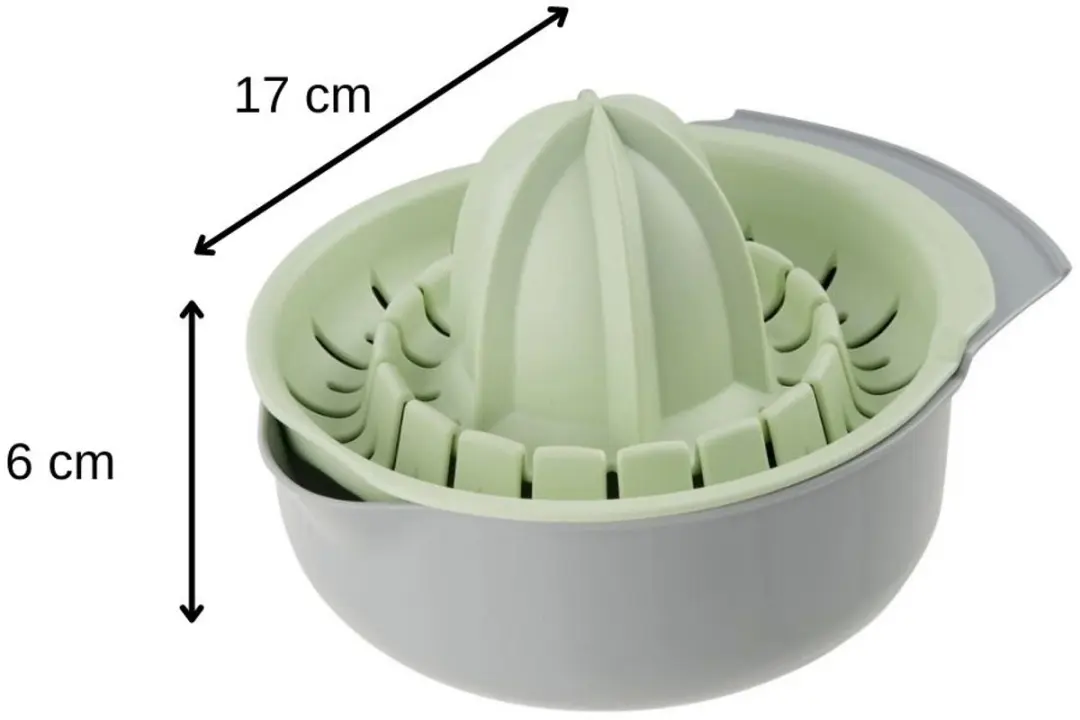 Fackelmann Nature Handmatige Citruspers 14cm - Grijs