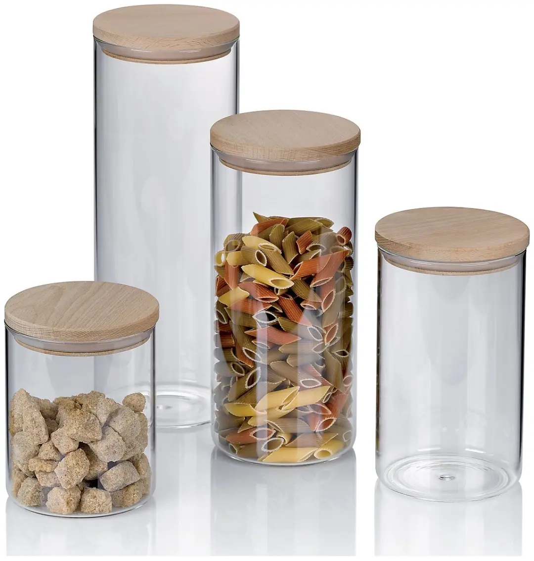 Kela Amelie Voorraadpot 800ml - Glas - Transparant