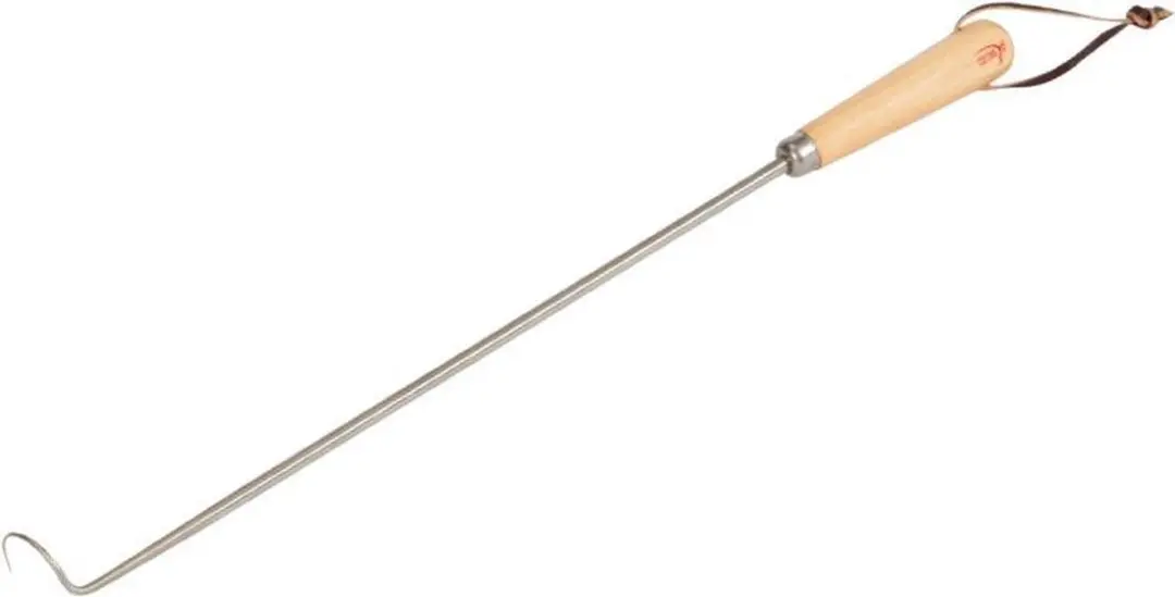 Big Green Egg Pigtail Food Flipper - Metallic