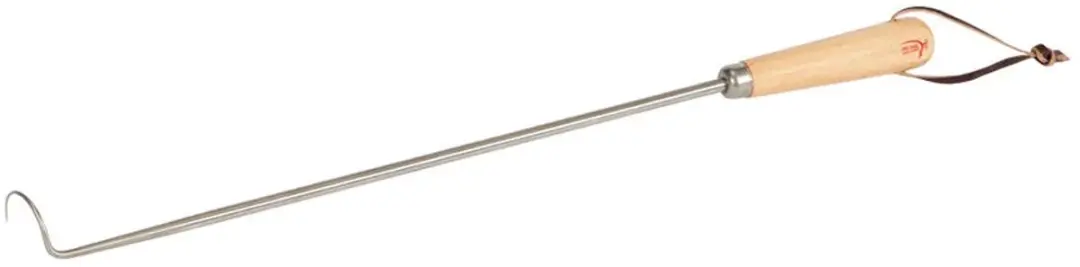 Big Green Egg Pigtail Food Flipper - Metallic