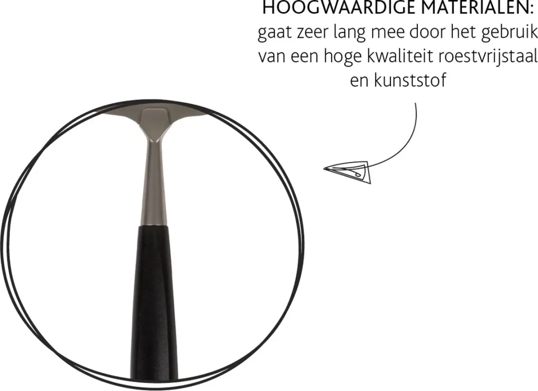 Boska Milano+ Kaasrasp - Zwart/Zilver - Vaatwasserbestendig