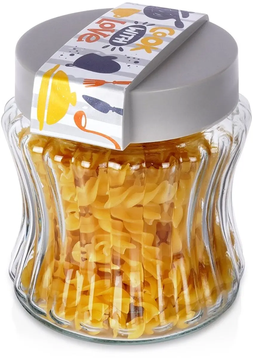 Excellent Houseware Glazen Voorraadpot 900ml