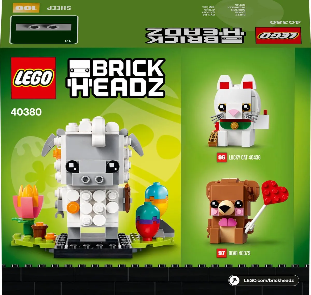 LEGO 40380 Brickheadz Paasschaap - 192 Stukken