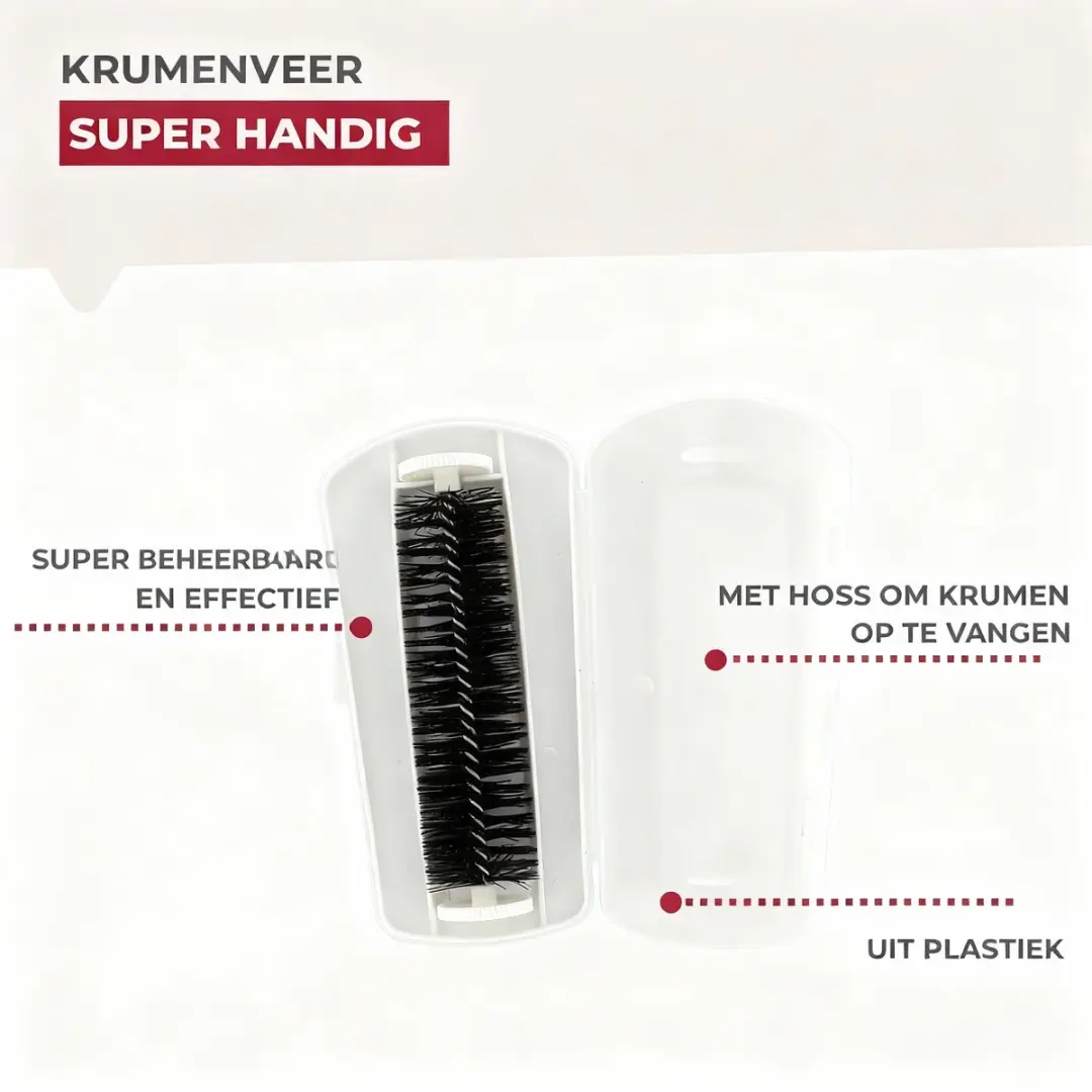 Fackelmann Tecno Kruimelblikjes Set - 2 Stuks - Wit