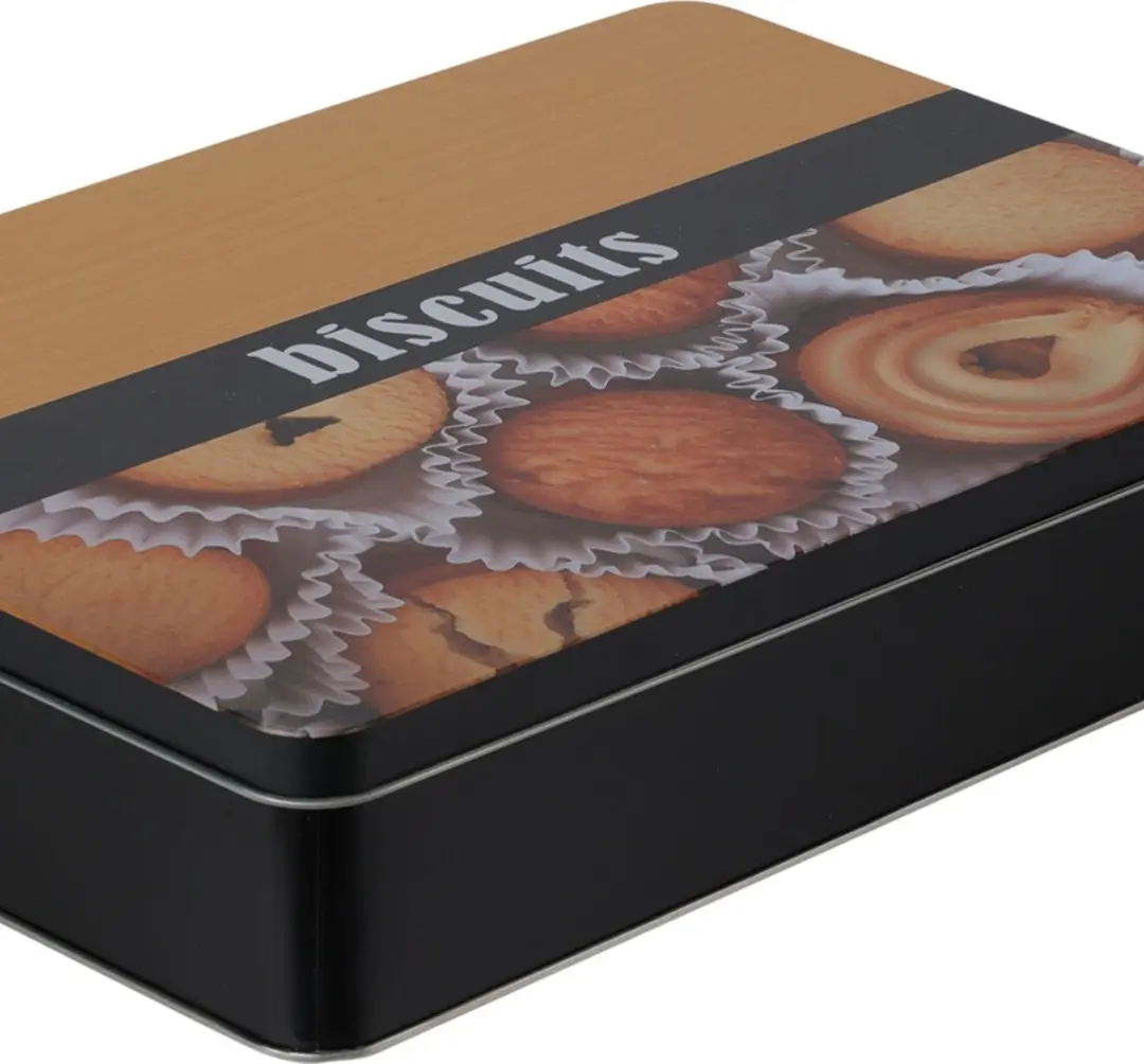 Excellent Houseware Koektrommel 2.1L - Metaal - Bruin