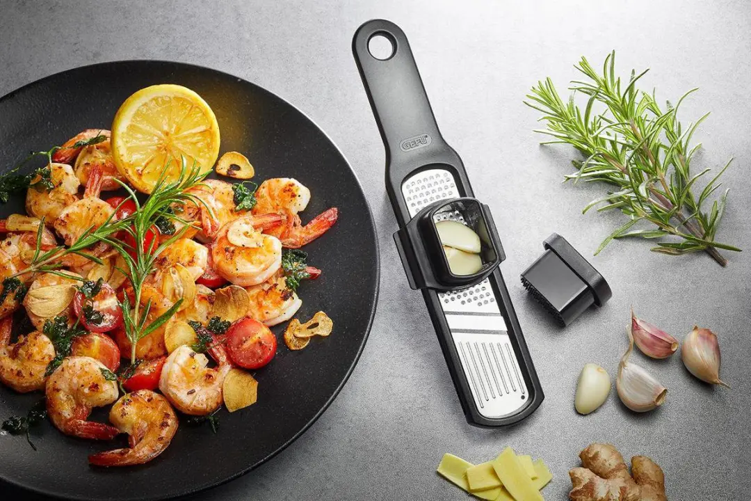 GEFU Rafino Knoflookrasp & Schaaf 23cm - RVS - 50472