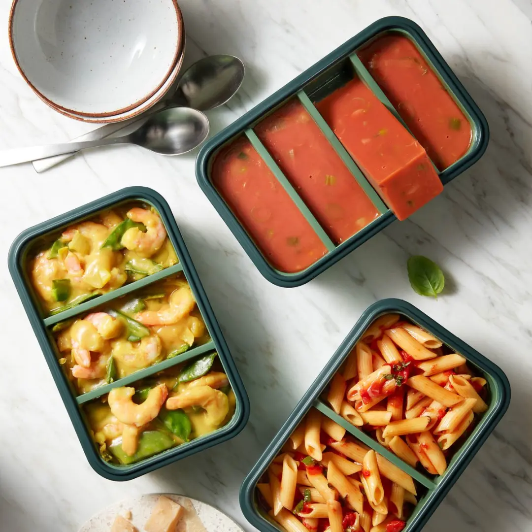 Bourgini Frosti Bits Siliconen Meal Prep Bakjes - 5 Stuks Mix