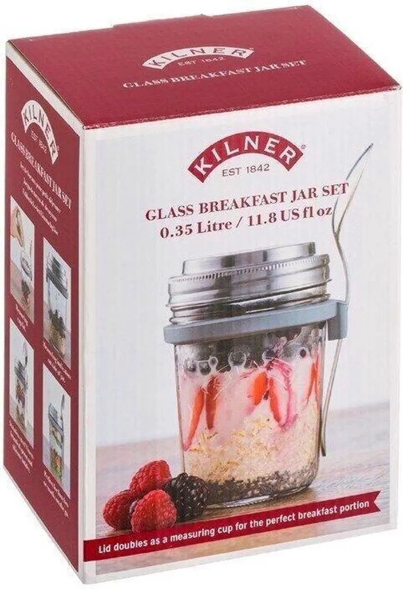 Kilner Breakfast to Go Jar DA119 - 1,25L - Paars - afbeelding 6 van 6