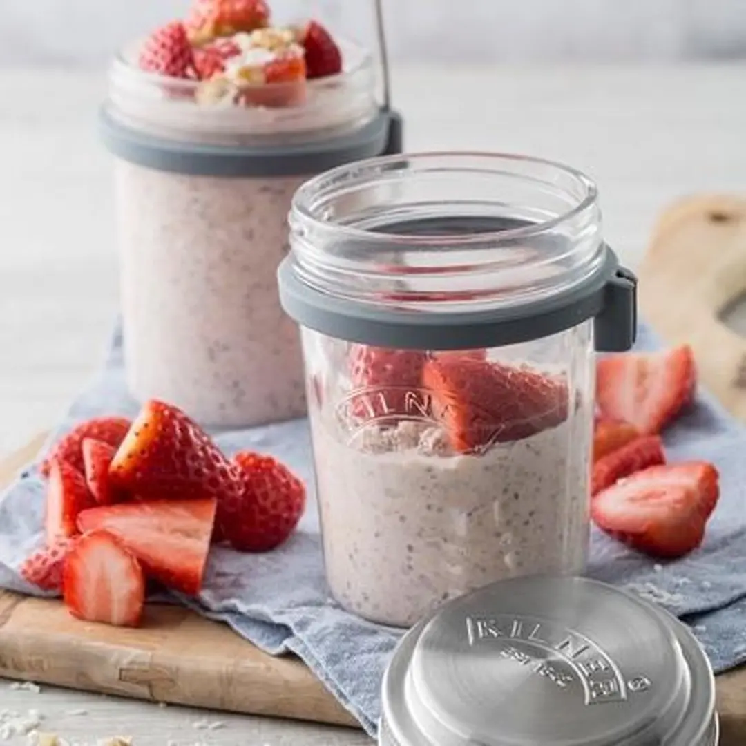 Kilner Breakfast to Go Jar DA119 - 1,25L - Paars