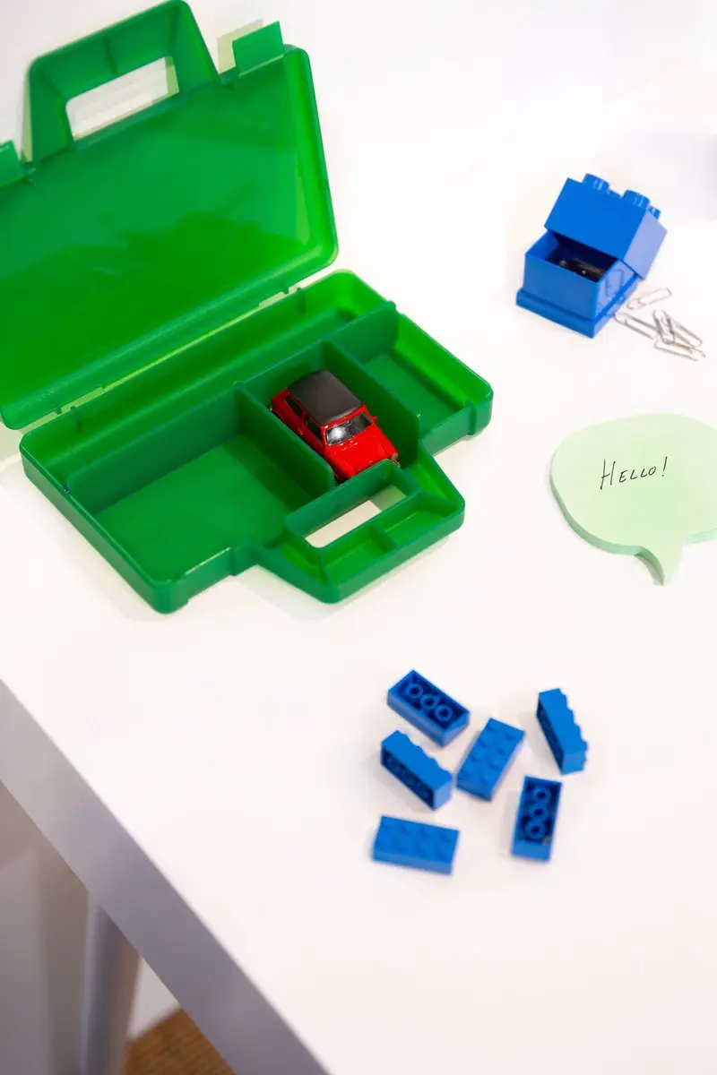 LEGO Opbergbox Mini Brick 4 - Blauw