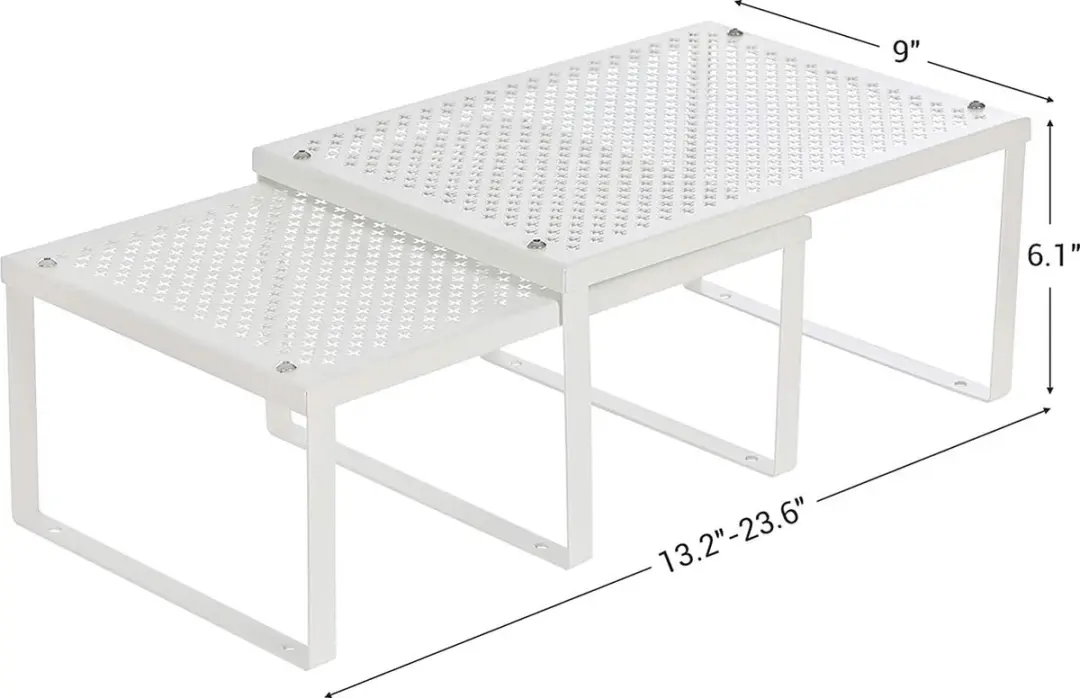 Songmics Keukenplanken Set 2 Stuks - Wit