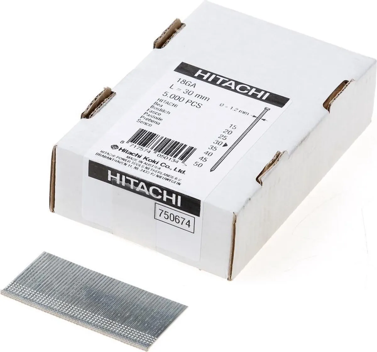 Hikoki 750674 Minibrads 1,2x30mm