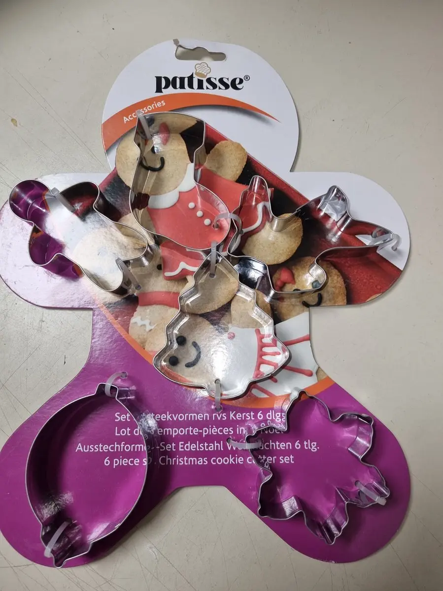Patisse Kerst Uitstekersset Metaal - 6 Stuks