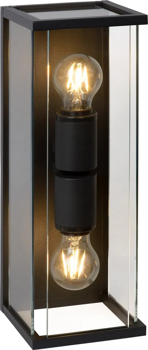 Lucide Claire Wandlamp 2xE27 IP54 - Antraciet