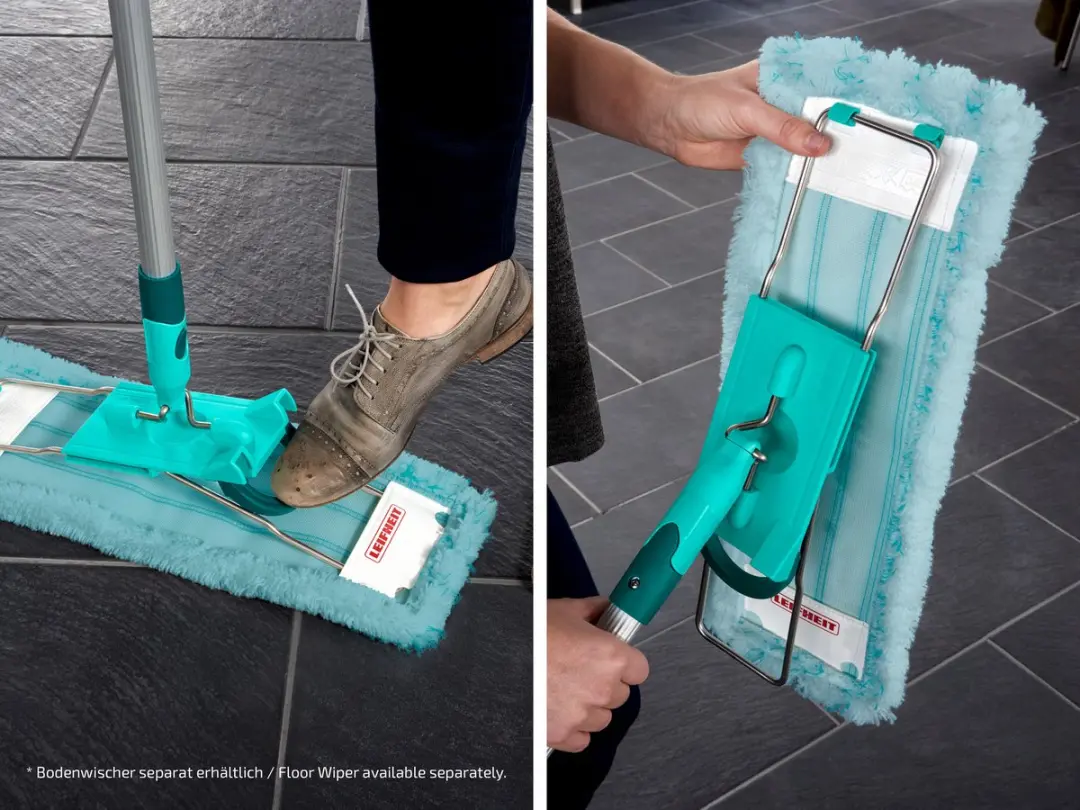 Leifheit Profi XL Vloerwisserovertrek 42cm - Turquoise - 2 Stuks