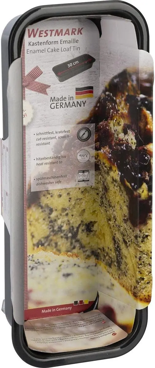 Westmark Cake-/Broodbakvorm 30cm - Emaille - Zwart