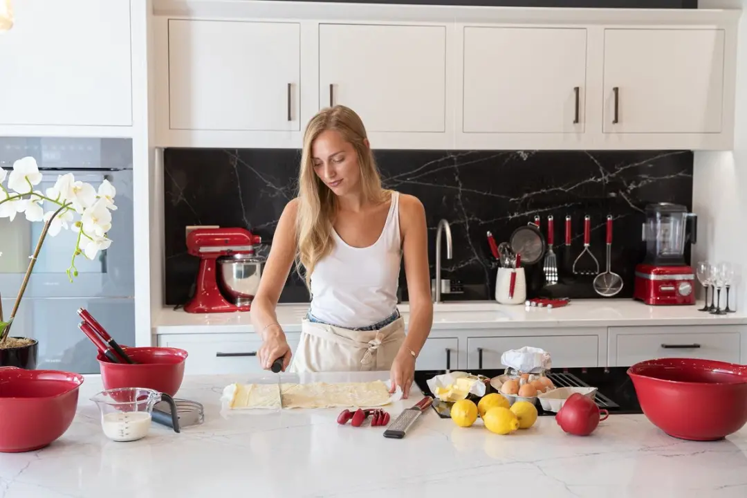 KitchenAid Mengkommen 3 Stuks - Roestvrij Staal - Koninklijk Rood