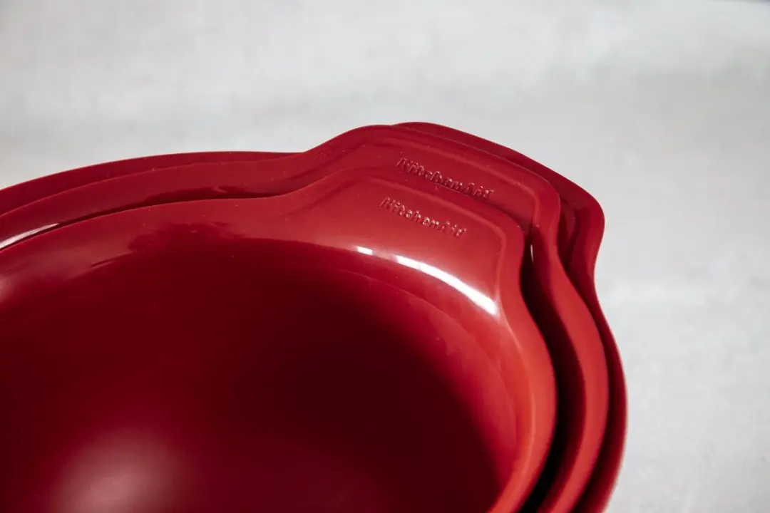 KitchenAid Mengkommen 3 Stuks - Roestvrij Staal - Koninklijk Rood - afbeelding 6 van 6