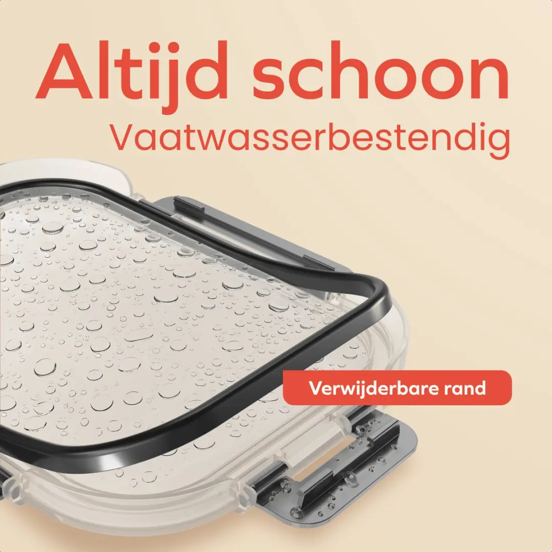 KitchenBrothers Meal Prep Bakjes KB682 - Glas - 5 Stuks