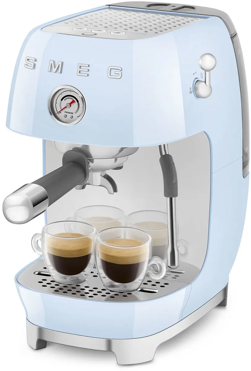 Smeg ECF03PBEU Handmatige Espressomachine - Pastelblauw - afbeelding 6 van 6